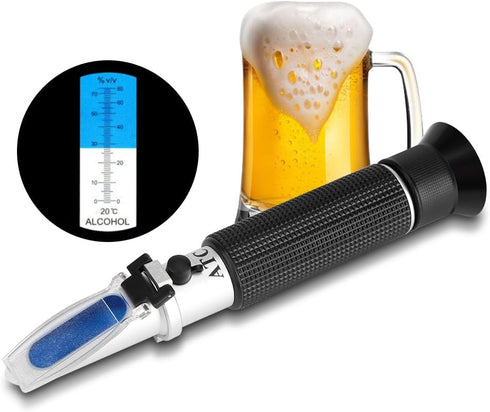 Yosoo Professional Handheld Alcohol Refractometer, 0~80% Test Meter Measure Instrument