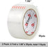 BOMEI PACK Heavy Duty Clear Packing Tape, 2 Rolls with Refillable Dispenser, 1.88 Inches x 55 Yards