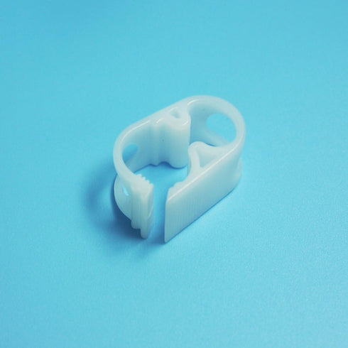 Adjustable Tube Clamps (0.118-0.236 Inch Tube; Laboratory Pinch Valve Flow Control Hose Clamp; 5pc Pack; White)