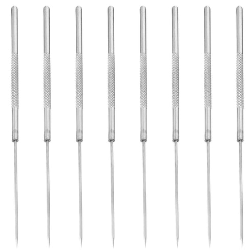 8pcs Dissection Needle Stainless Steel Single End Probe Tools for Medical Students and Veterinary Lab Bio Experiment