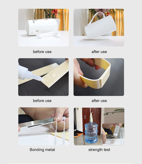 Metal Glue for Bonding - Instant Super Glue for Metal, Stainless Steel, Aluminum Alloy, DIY Craft, and More