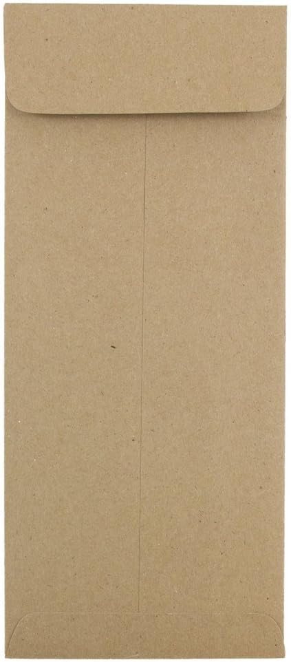 JAM PAPER #10 Policy Business Premium Envelopes - Brown Kraft Paper Bag - 4 1/8 x 9 1/2 - 50/Pack
