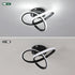 19W 3000K/4500K/6500K 3 Modern LED Ceiling Light Spiral Design Color Modes Swichable Ceiling Lighting Fixtures, Ceiling