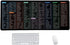 Quick Key Non-Slip Keyboard Mouse Pad, Upgraded Extended Desk Mat with Office Software Shortcuts Pattern