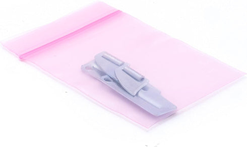 Pink Anti-Static Seal Top Bag - Pack of 100 - 2.5" x 3"