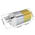 uxcell 24V DC 570 RPM Gear Motor High Torque Electric Reduction Gearbox Eccentric Output Shaft
