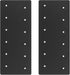 2 Pcs Post to Beam Joint Plates for 6x6 Lumber, Black Flat Brackets Timber Connectors, 5" W x 15-3/8" L, 3mm Thickness