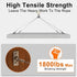 1/8" 100ft 7x7 (SR03) Rectoo wire cable, Wire Rope Metal Cable With Loop Sleeve And Steel Thimble, marine stainless