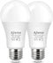 Radar Motion Sensor LED Light Bulbs, A19 9W, 5000K Daylight White, Motion Activated, E26 Base, for Hallway, Garage, 2