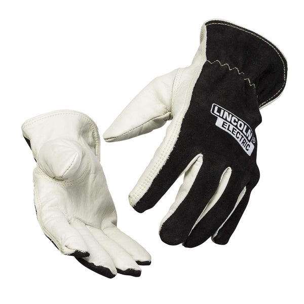 Lincoln Electric Leather Drivers Gloves, Top Grain & Split Leather, Cotton Liner, Extra Large