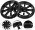 6.10 Inch Replacement Grocery Cart Wheels Heavy Duty Pu Utility Cart Wheels with Sturdy Construction and Climbing