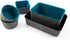 Three by Three Seattle Felt Storage Bin 6x4x2.5 Inch for Office, Craft Room, Living Room, Bedroom (Navy)