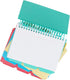 C-Line Spiral Bound Index Card Notebook, Includes 60 Ruled 3 x 5 Inch Index Cards, 1 Notebook, Color May Vary (48750)
