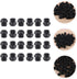 50 Uonlytech Pcs Black Plastic Chair Glide Inserts Round Bung Tube End Caps for Furniture Legs, Chair and Table Floor