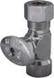 Keeney 2058PCLF 1/2-Inch FIP by 3/8-Inch O.D. Quarter Turn Straight Valve, Chrome