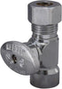 Keeney 2058PCLF 1/2-Inch FIP by 3/8-Inch O.D. Quarter Turn Straight Valve, Chrome