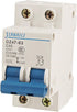 uxcell ON/OFF Safety Switch 2 Poles Miniature Circuit Breaker AC 400V 40A