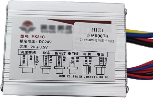24v 500w Motor Brush Speed Controller for Electric Bike, Bicycle, Scooter