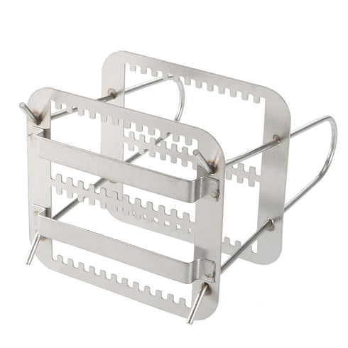 uxcell Microscope Slides Rack, 26 Positions Stainless Steel Staining Rack for Research Experiments, Silver Tone