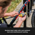 6 3/8-Inch 8413DPF Master Lock Black and Yellow Python Cable Lock with Key, Outdoor Lock for Bikes, Trail Cameras