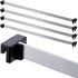 Epakh 8 Pieces Metal Hanging File Rail Clip Set for File Storage, 4 Cabinet Rails for Hanging File Folder Frame