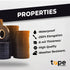 WOD ETC766MS Black Electrical Tape, 4 inch x 66 ft, UL/CSA/CE Listed, Rated up to 600V and 176°F
