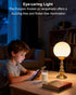 3000K Office-2Pack(Gold Lightdot Globe Table Lamp for Bedroom Mid Century Modern Small Desk Lamp Warmwhite Cute