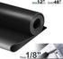 Neoprene Rubber Strip Roll, 11.8" Wide × 48" Long × 1/8" Thick, Easy Cut Solid Sheet for DIY Gaskets, Crafts, Flooring