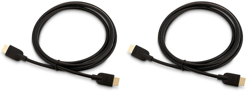 2.0 2-Pack, 6ft, 4K@60Hz, 18Gbps, 2160p, 48 TV/PS5/Xbox/Roku/Blu-ray, Amazon Basics HDMI Cable, High-Speed bit
