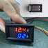 AKK LED Digital Voltmeter Ammeter, Blue Red LED Dual Digital Display Voltage Meter
