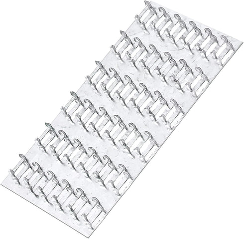 20 Pack Truss Plates 3x6 Inch, Pronged Truss Mending Plate with Nail Teeth for Roofing Wood Connector