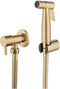 IJPDXOLBQ ToiletSprayer Brushed Gold Angle Valve Faucet Sprayer Full Pressure and Leakproof HandheldToilet