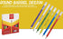 Matador HI-SCHOOL Ballpen, Fine-Point 0.6 mm, Black Ink, 24 Counts, Colorful Bodies