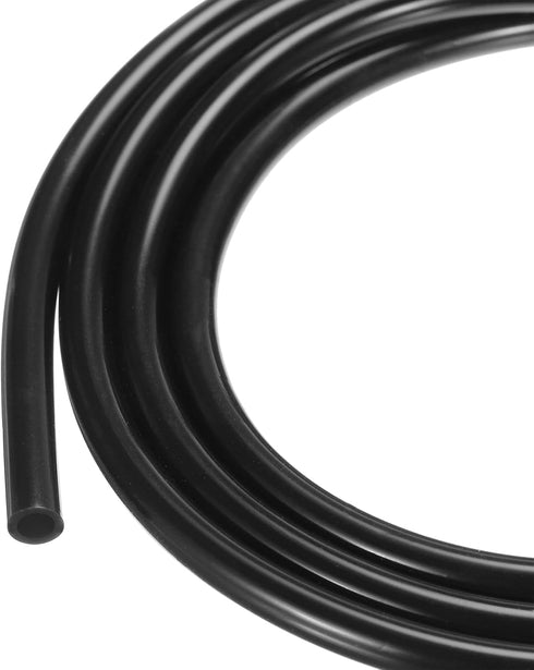 1m (3.3ft) Black Silicone Tubing, 3mm ID x 4.8mm OD Industrial Plastic Hoses for Pump Siphoning and Brewing