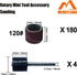 Merryland Drum Sander Sanding Band for Dremel 184pcs, 120# 1/2" Sanding Sleeve and Mandrel Rotary Tool Accessory