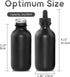 24 Pack Frosted Black Dropper Bottles, 1oz/30ml Glass Tincture Bottles with Measured Eye Dropper, Leak Proof Travel Bottles for Essential Oils/Chemistry Lab Chemicals/Colognes & Perfumes