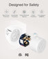 GHome Smart Mini Plug, Wi-Fi Outlet Socket, Remote Control with Timer Function, No Hub Required, White