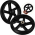 2pcs Holibanna Laundry Cart Wheels Replacement Rolling Cart Wheel Easy to Install Wear-resistant Design