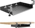 No Drill Under Desk Laptop Mount, Metal Under Desk Storage Shelf with