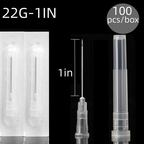 100Pack - 22G 1 Inch Dispensing Tool Luer Lock for Industry, Scientific Laboratory, Plant Cultivation Research, Liquids