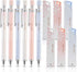 Cherry Mechanical Pencil Set, 6 pcs 0.5 mm Pencils with 6 Pack HB Leads for Writing and Drawing
