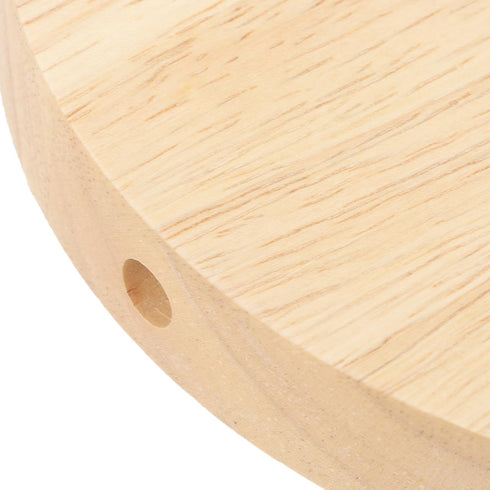 E27 E14 ORFOFE Solid Wood Round Table Lamp Base with Socket Lightweight Stable Wooden Lamp Base for Led Desk Light