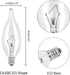 12-Pack E12 B10 Bulb, 40W 120V Bulbs Dimmable Bulbs LinMiFo Clear Candelabra Base Incandescent Candle Light Chandelier