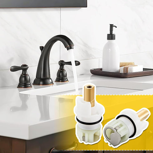 RP25513 Faucet Stem Assembly, Replacement Kit for Delta Two Handle Faucet, Includes RP4993 Seats and Springs (4 Pack)