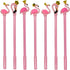 Maydahui 28PCS Cute Crown Flamingo Shaped Rollerball Pens Black Gel Ink for Office School Home