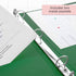 BAZIC 3 Ring Binder 1.5" Economy View Binders Organizer - Green, Round Ring, Holds 250 Sheets, for School Office Home,