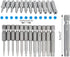 12 Pack Torx Head Screwdriver Bit Set,DanziX 1/4 inch Hex Shank T5-T40 S2 Steel Security Tamper Proof Star 6 Point Screwdriver Tool Kit with 1 Pack Handle by DanziX