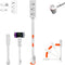 MANGOBOB Electrical Outlet Extender Stick USB-A, USB-C, 2 AC Outlets, 17"-27" Extendable &