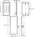 Fingerprint and Code Touch Keypad Lock for Cabinets and Lockers
