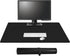 Cacoy Leather Desk Pad Protector, 36" x 20" Large Mouse Pad, Waterproof Desk Writing Pad for Office and Home, Black